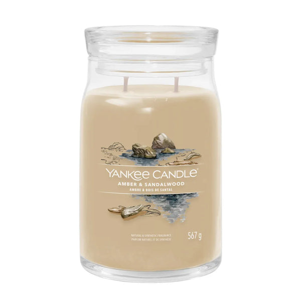 yankee candle amber & sandalwood giara grande