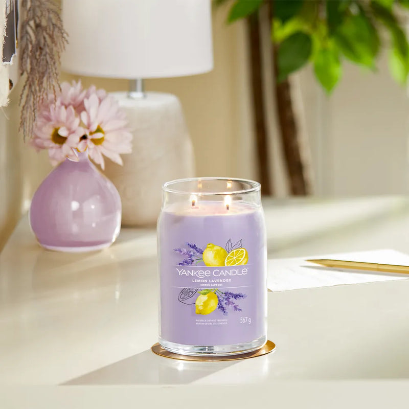 YANKEE CANDLE LEMON LAVENDER giara grande