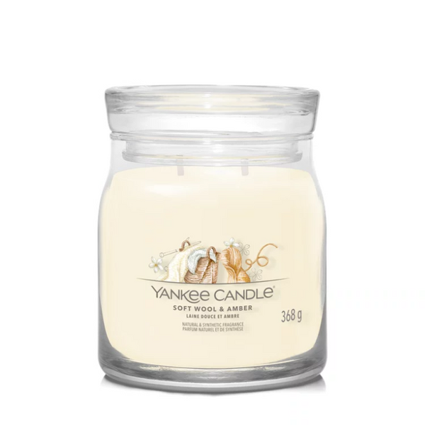 yankee candle soft wool & amber giara media