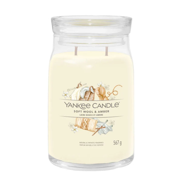 yankee candle soft wool & amber giara grande