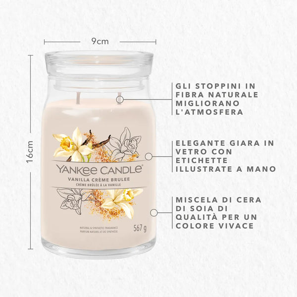 yankee candle vanilla crème brùlée giara grande