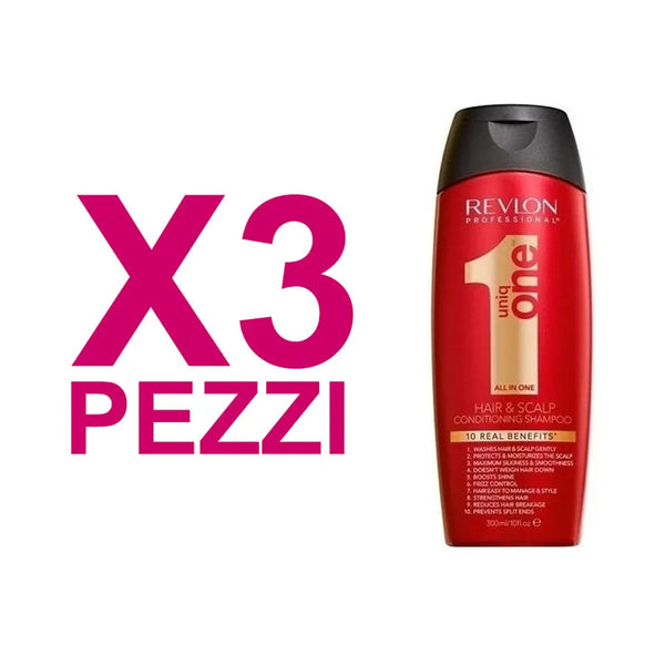 UNIQ Kit ONE All In One Shampoo & Conditioner 3 Pezzi x 300ml