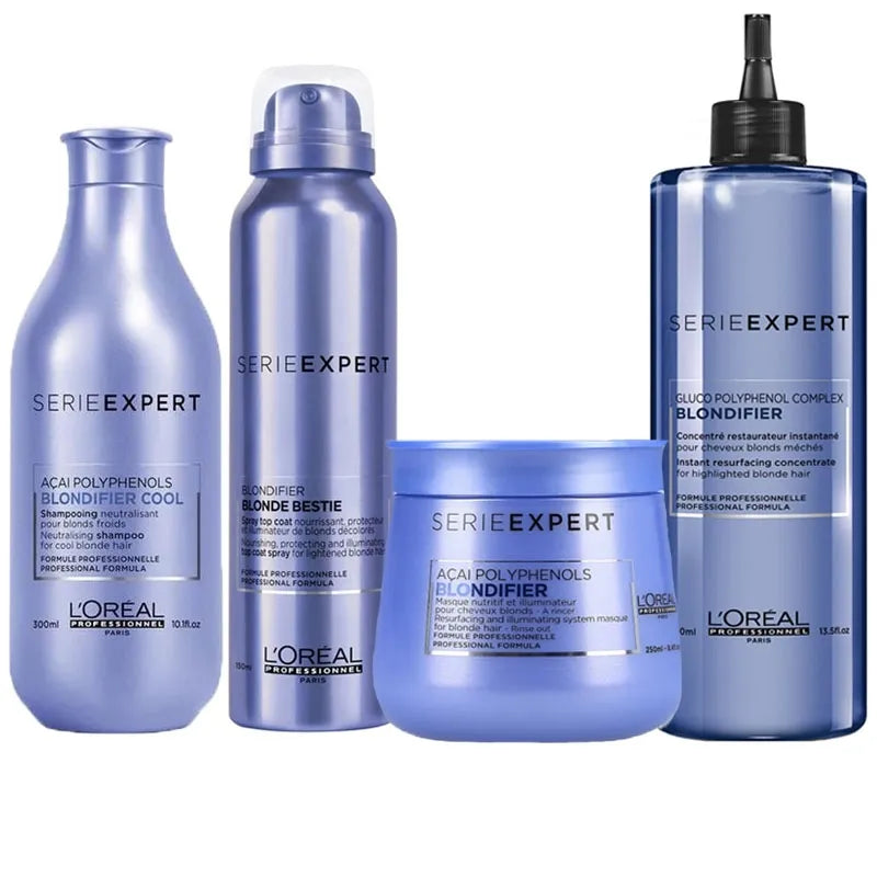 L'OREAL Kit Blondifier Shampoo 300ml + Masque 250ml + ConcentrÚ 400ml + Bestie