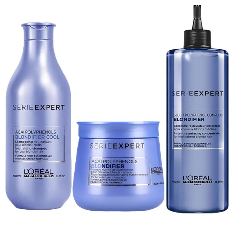 L'OREAL Kit Expert Blondifier Shampoo 300ml + Masque 250ml + ConcentrÚ 400ml