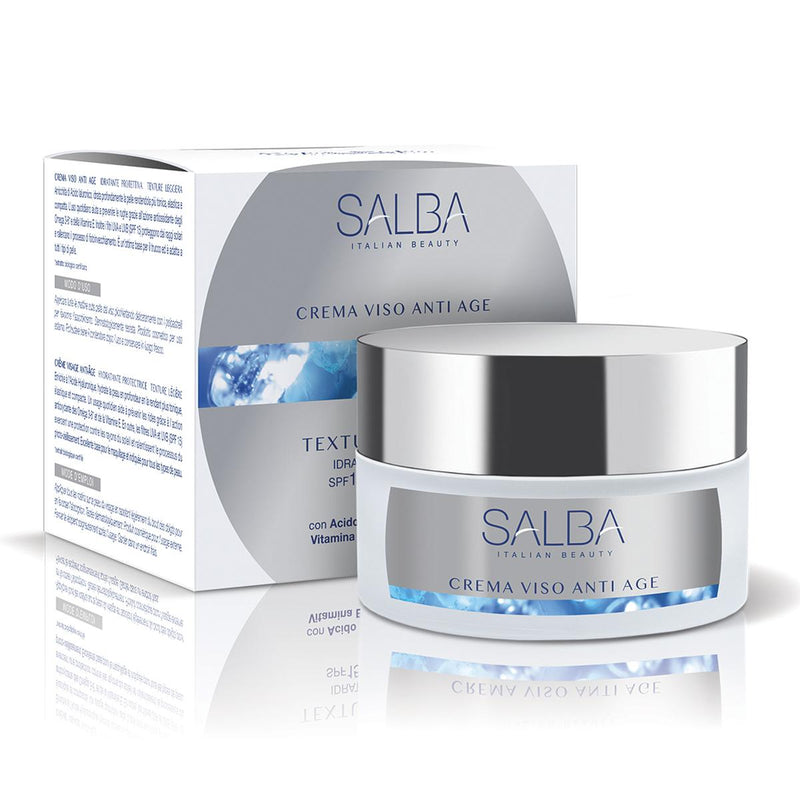 SALBA CREMA VISO ANTI AGE IDRATANTE PROTETTIVA SPF 15 - TEXTURE LEGGERA