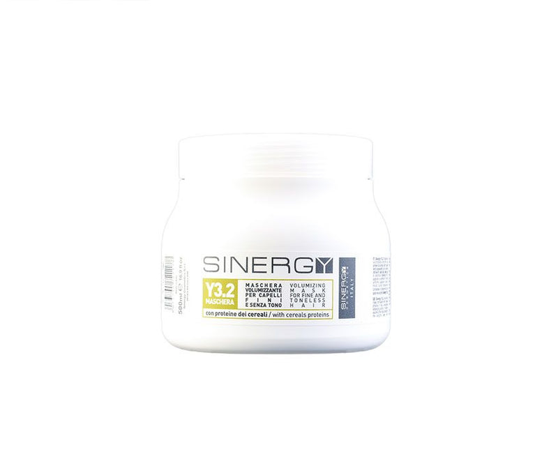 SINERGY COSMETICS Y3.2 MASCHERA PER CAPELLI FINI E SENZA TONO - HYDRO VOLUMIZING SHAMPOO - 500 ml