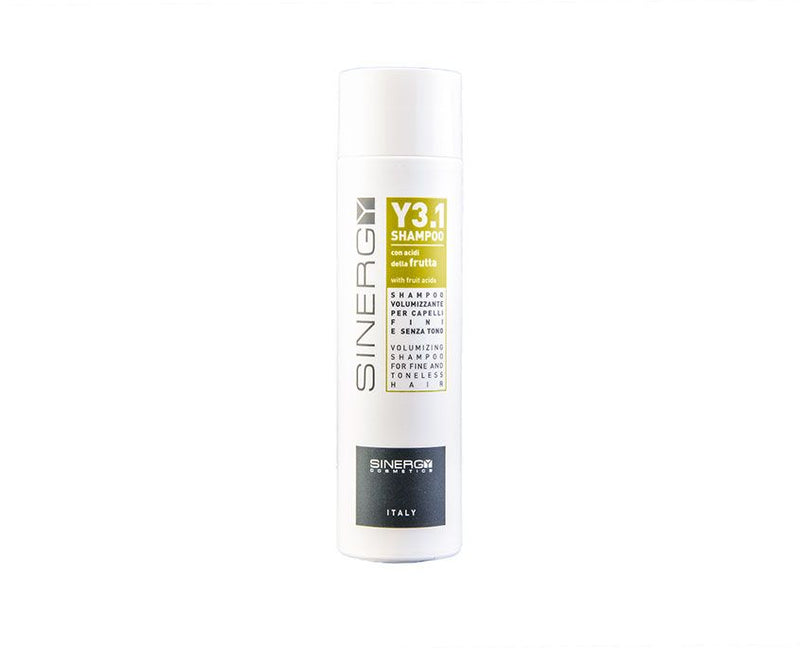 SINERGY COSMETICS Y3.1 SHAMPOO VOLUMIZZANTE PER CAPELLI FINI E SENZA TONO - HYDRO VOLUMIZING SHAMPOO - 250 ml